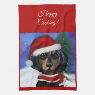 Dachshund kitchen towel