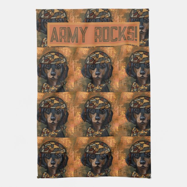 DACHSHUND KITCHEN TOWEL (Vertical)