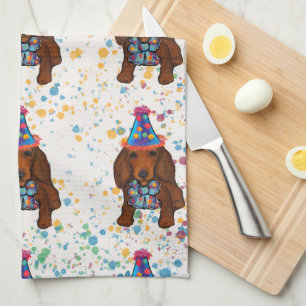 Dachshund        kitchen towel
