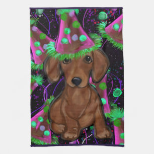 Dachshund          kitchen towel