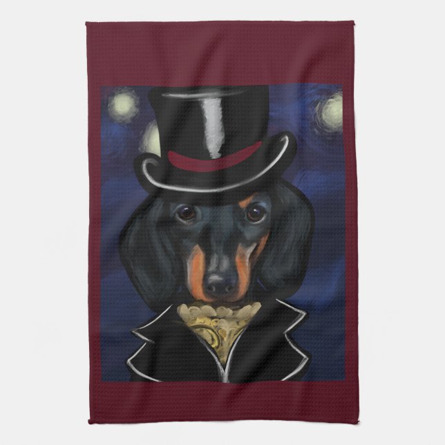 DACHSHUND        KITCHEN TOWEL (Vertical)