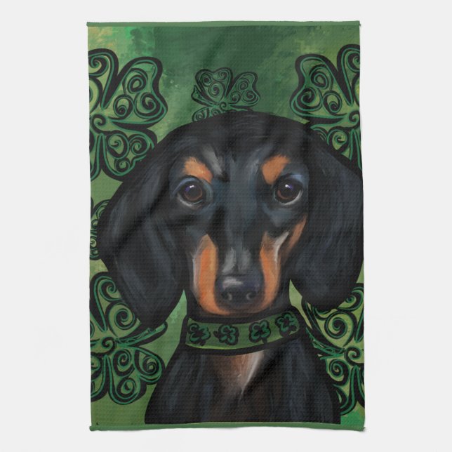 DACHSHUND           KITCHEN TOWEL (Vertical)