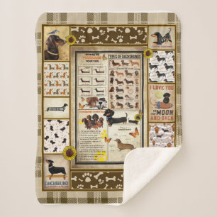 Dachshund Knowledge Blanket Gift