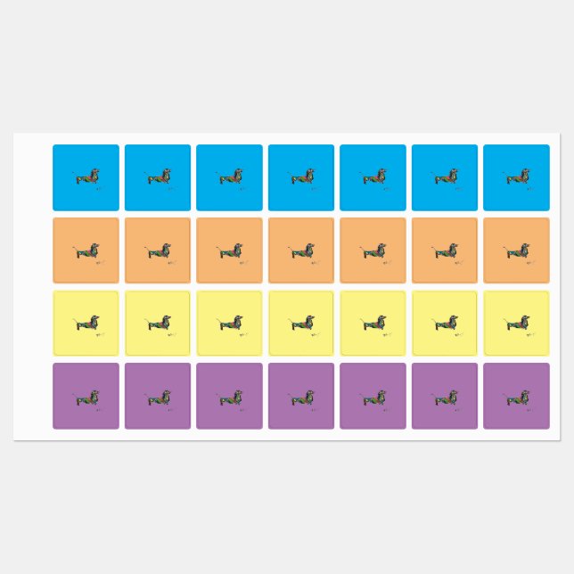 Dachshund Labels (Sheet)
