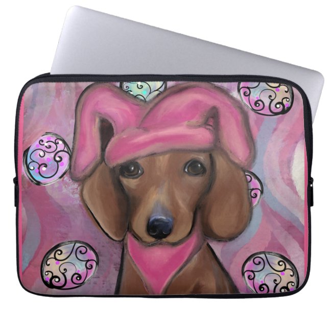 Dachshund           laptop sleeve (Front)