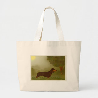 Dachshund Large Tote Bag