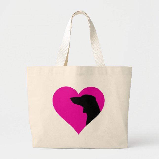 Dachshund     large tote bag (Front)