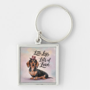 Dachshund Little Legs Lots of Love Keychain