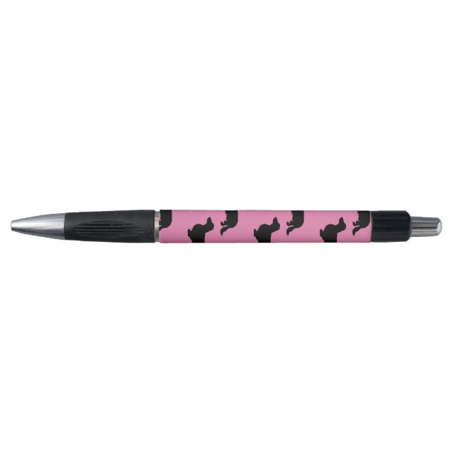 Dachshund Long Hair - Silhouette 1 Pen (Front)