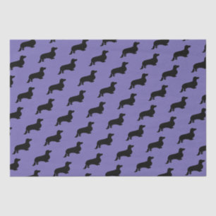 Dachshund Long Hair - Silhouette 1 Tissue Paper