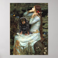 Dachshund (long haired BT) - Ophelia Seated