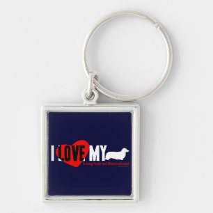 Dachshund [Long-haired] Keychain