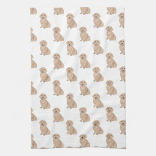 Dachshund (Long Haired, Red) Kitchen Towel