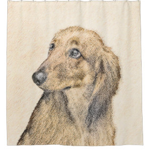 Dachshund (Longhaired) 2 Painting Original Dog Art