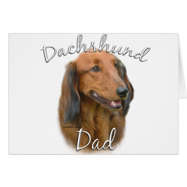 Dachshund (longhaired) Dad 2 (Front Horizontal)