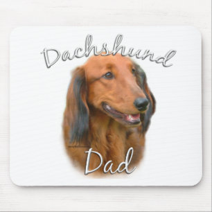 Dachshund (longhaired) Dad 2 Mouse Pad