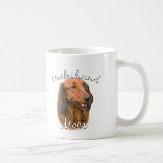 Dachshund (longhaired) Mom 2 Coffee Mug (Right)