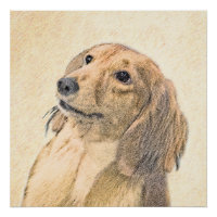 Dachshund (Longhaired) Painting - Original Dog Art