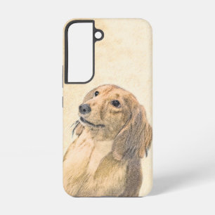Dachshund (Longhaired) Painting - Original Dog Art Samsung Galaxy Case