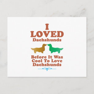 Dachshund Longhaired Postcard