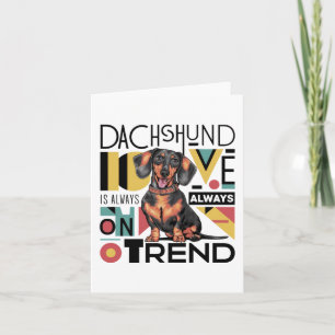 Dachshund Love Is Always On Trend Invitation