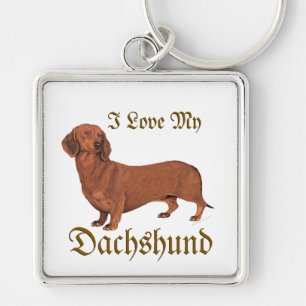 Dachshund Love Keychain