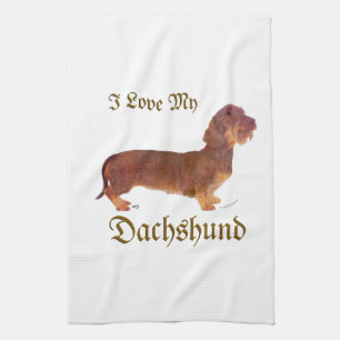 Dachshund Love Kitchen Towel