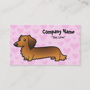 Dachshund Love (longhair) Business Card