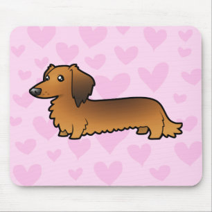 Dachshund Love (longhair) Mouse Pad