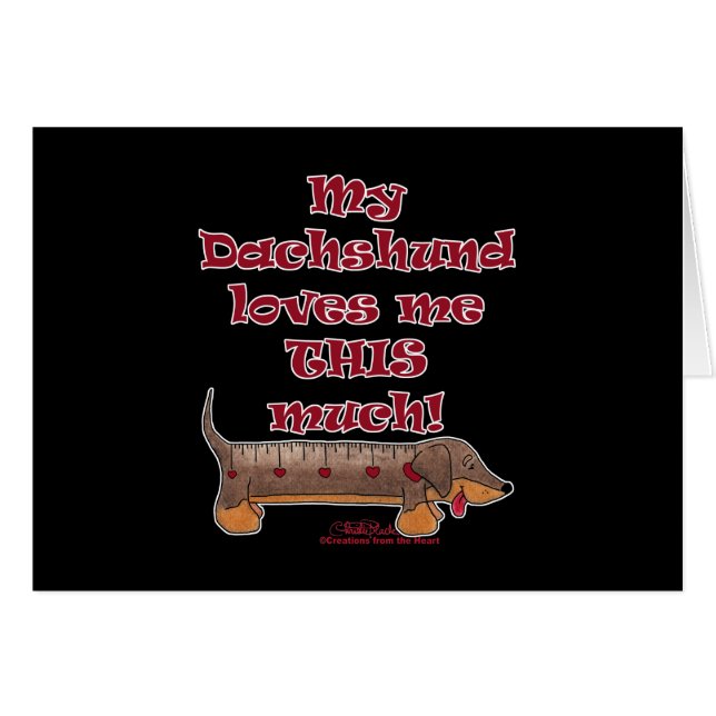 Dachshund Love Metre (Front Horizontal)