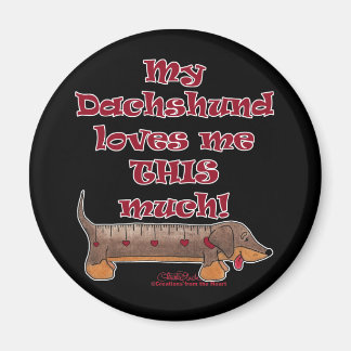 Dachshund Love Metre Magnet