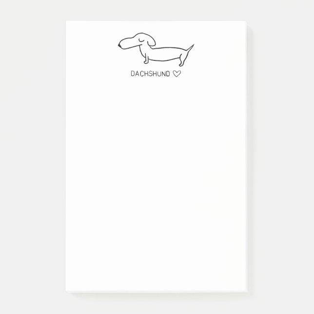 Dachshund Love Post-it Notes (Front)