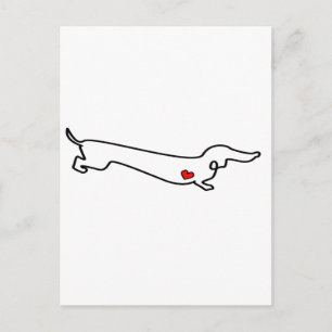 Dachshund Love Postcard