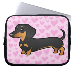 Dachshund Love (smooth coat) Laptop Sleeve