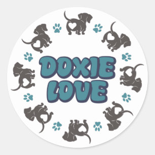 Dachshund  Love Sticker