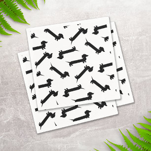 Dachshund Lover Birthday Party Cute Napkin