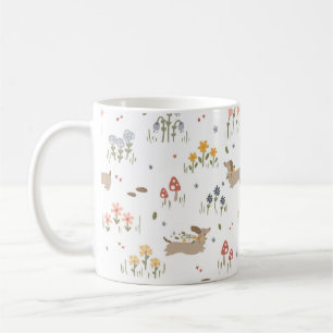 Dachshund Lover Dog Lovers Wildflower Coffee Mug