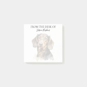 Dachshund Lover Monogrammed Dog Post-it Notes