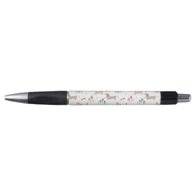 Dachshund Lover Weiner Dog Sausage Dog Wildflower Pen (Front)