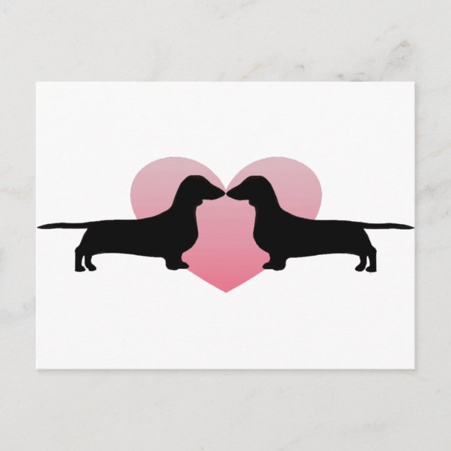 Dachshund Lovers Postcard (Front)