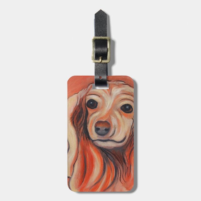 Dachshund Luggage Tag (Front Vertical)