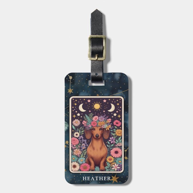 Dachshund Luggage Tag (Front Vertical)