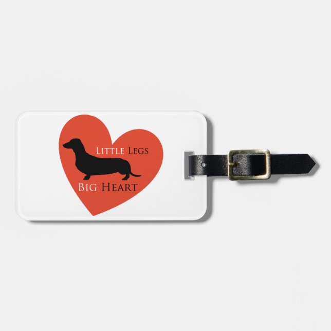 Dachshund Luggage Tag (Front Horizontal)