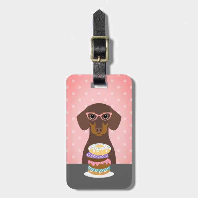 Dachshund Luggage Tags (Front Vertical)