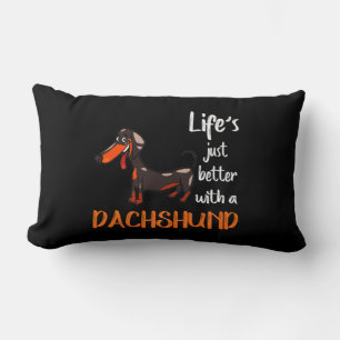 Dachshund Lumbar Pillow
