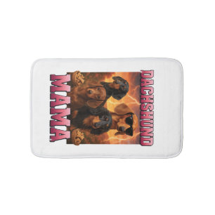 Dachshund Mama Bath Mat