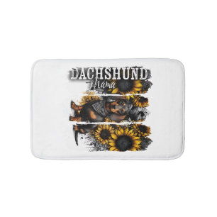 Dachshund Mama  Bath Mat