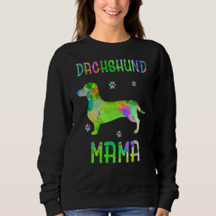 Dachshund Mama Colourful Dog Mom Sweatshirt