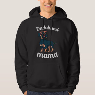 Dachshund Mama Women Mothers Day Wiener Mom Funny Hoodie