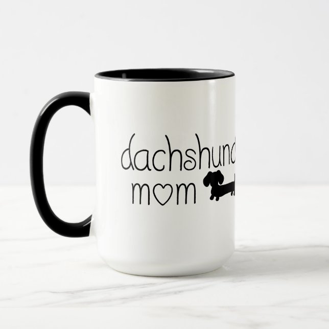 Dachshund Maman Mug pour Amoureux de les chiens Wi (Gauche)